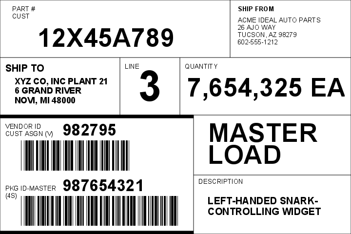 AIAG B-10 Supplier Master