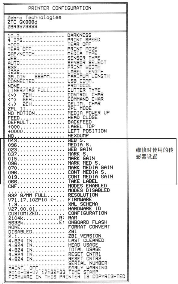 Configure label printout